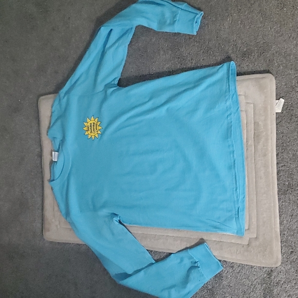 Port and Company Tops - Women's Sky Blue Long Sleeve Shirt